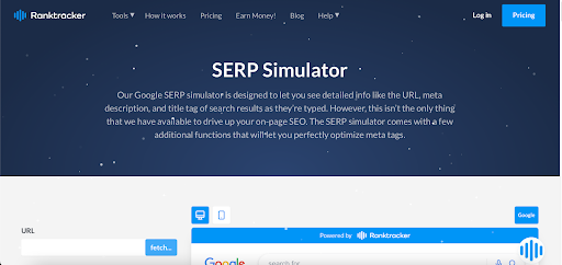 Free tools SERP Simulator