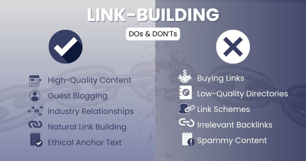 link building dos and don'ts