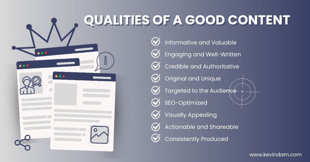 blogs with list of good content qualities 