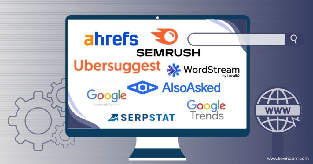 logos of the keyword research tools 